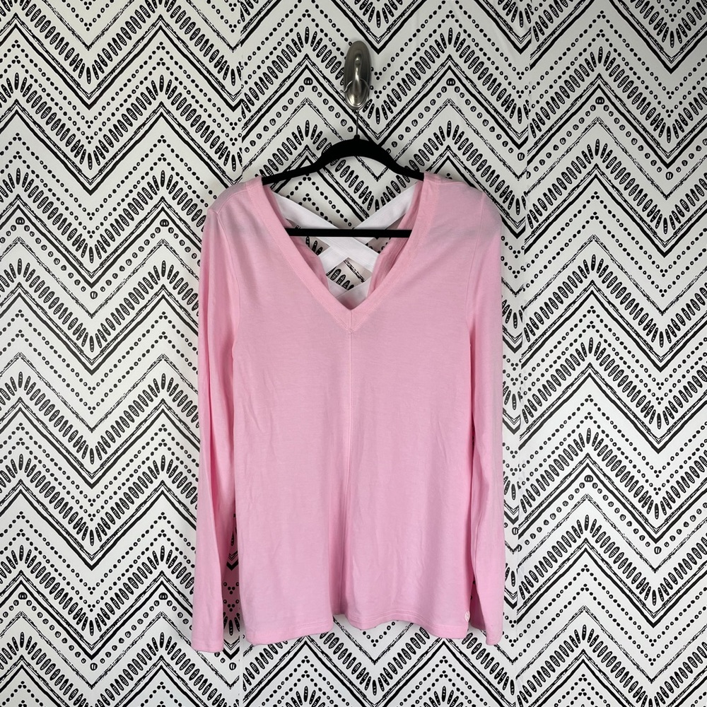 Lilly Pulitzer Luxletic Pink Areli Pullover Top M